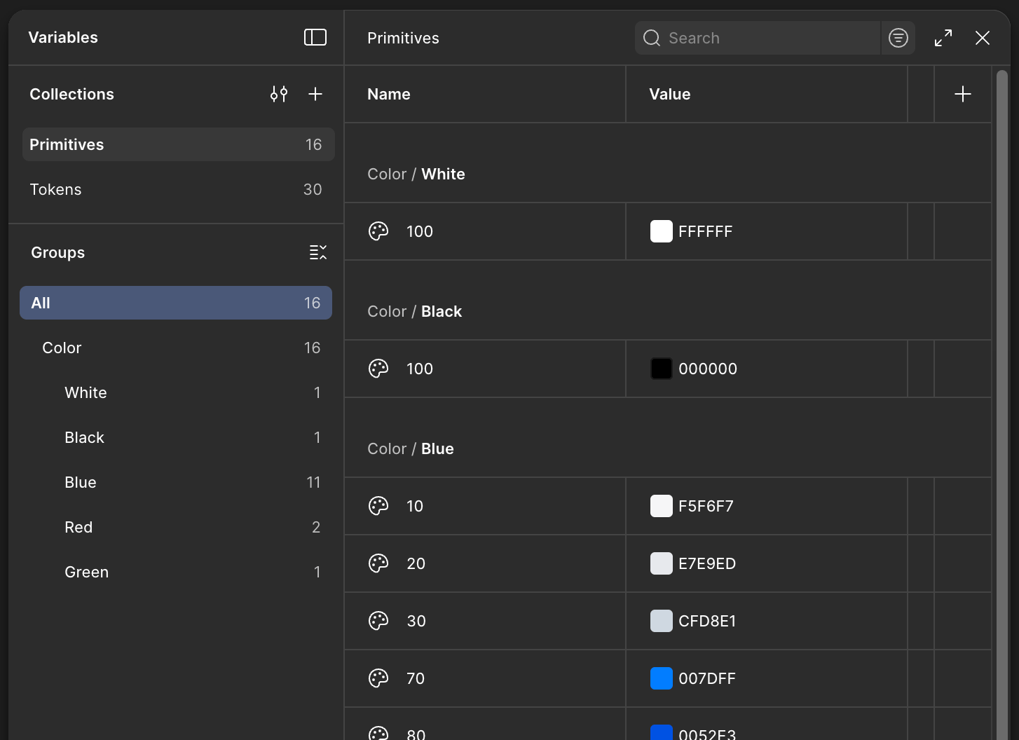 Базовые цветовые примитивы