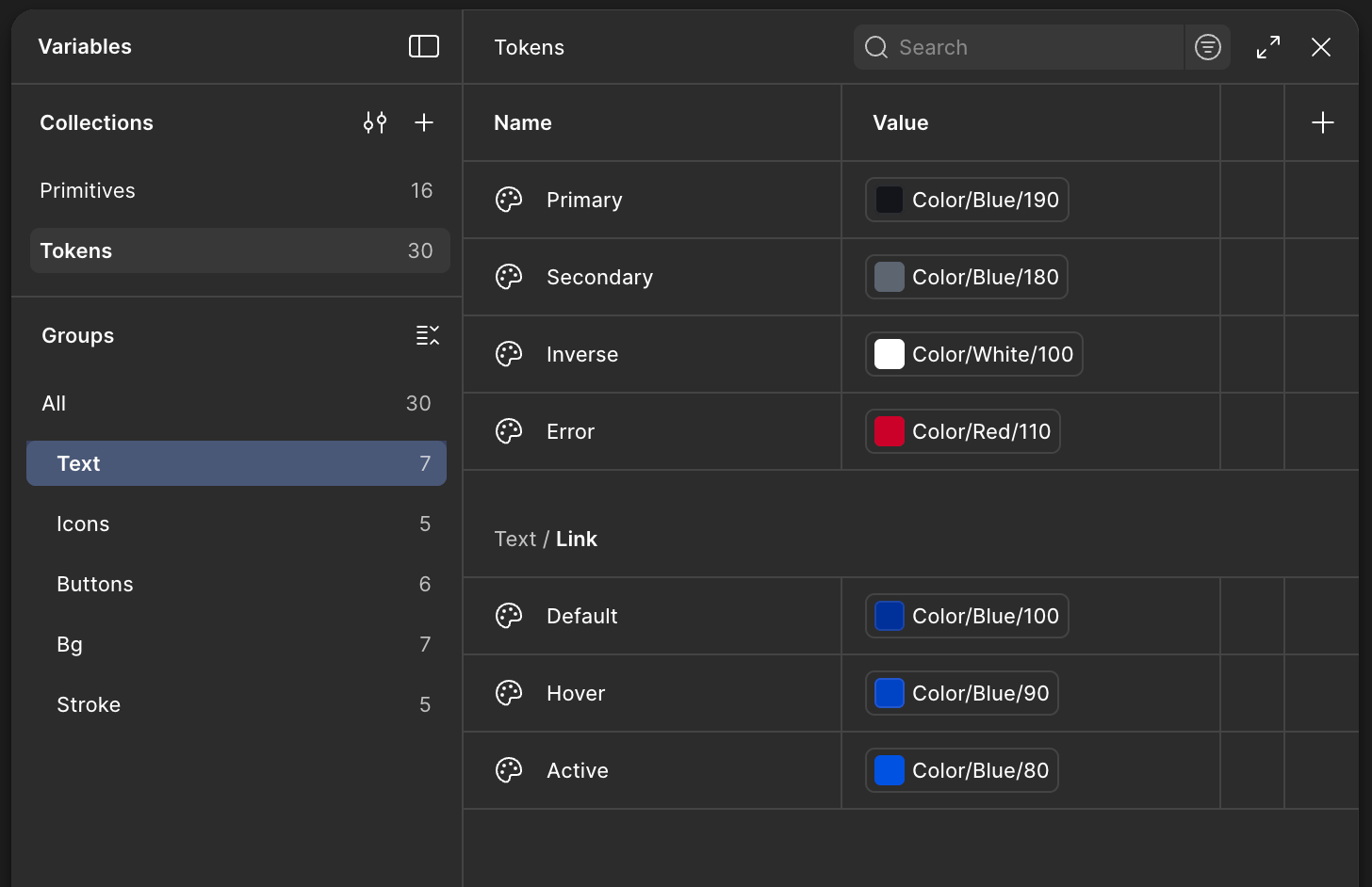 Семантические цветовые токены